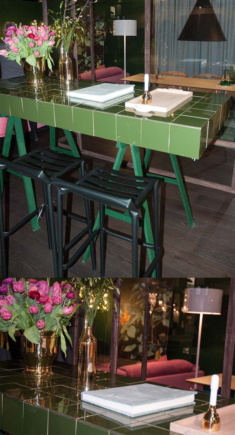 Kaklat bord på Stockholm Furniture Fair Foto: Annika Rådlund